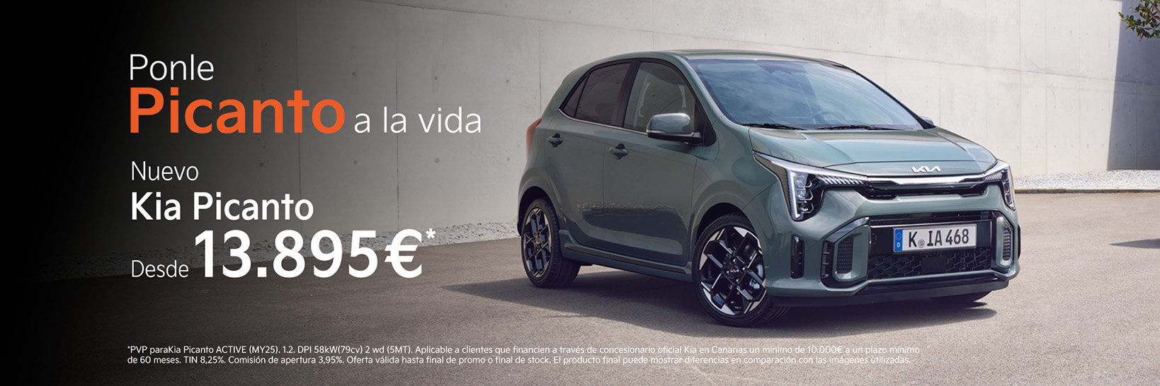 Nuevo Kia Picanto en Canarias.